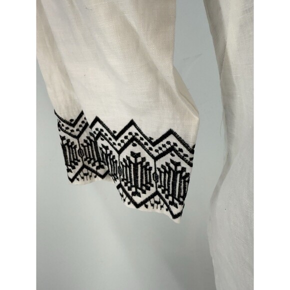 NEW SHELL LINEN DONNA MORGAN Women's Sheath Dress with Embroidery - Picture 8 of 16